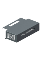 Kabelbox für Sim Rig – Vorderansicht, leicht gedreht – Farbe Basalt | TailoredRig