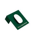 Maus-Halterung für Sim Rig – Aluminium-Zubehör, leicht gedrehte Ansicht – Farbe Grün | TailoredRig