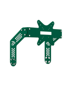 Monitor-Halterung Single-Screen für Sim Rig – Aluminium-Halterung, leicht gedreht – Farbe Grün | TailoredRig