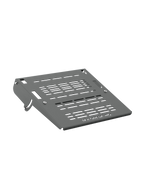 Pedalplatte für Sim Rig – Aluminium-Zubehör, Vorderansicht leicht gedreht – Farbe Basalt | TailoredRig