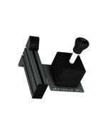 
Shifter-Halterung für Sim Rig – Vorderansicht, leicht gedreht – Farbe Basalt | TailoredRig