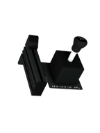 Shifter-Halterung für Sim Rig – Vorderansicht, leicht gedreht – Farbe Schwarz | TailoredRig