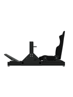 SRR1000 Sim Rig aus Aluminium – Seitenansicht mit Sparco Sitz – Farbe Schwarz | TailoredRig