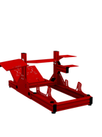 SRR1000 Sim Rig – Rückansicht mit Zubehör – Farbe Rot | TailoredRig