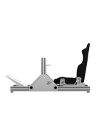 SRR1000 Sim Rig aus Aluminium – Seitenansicht mit Sparco Sitz – Farbe Weiß | TailoredRig