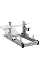 SRR1000 Sim Rig – Rückansicht mit Zubehör – Farbe Weiß | TailoredRig