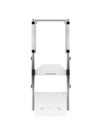 SRR1000 Sim Rig – Draufsicht auf Aluminium-Profilrahmen & Aufbau – Farbe Weiß | TailoredRig