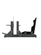 SRR2000 Sim Rig aus Aluminium – Seitenansicht mit Rennsitz – Farbe Basalt | TailoredRig