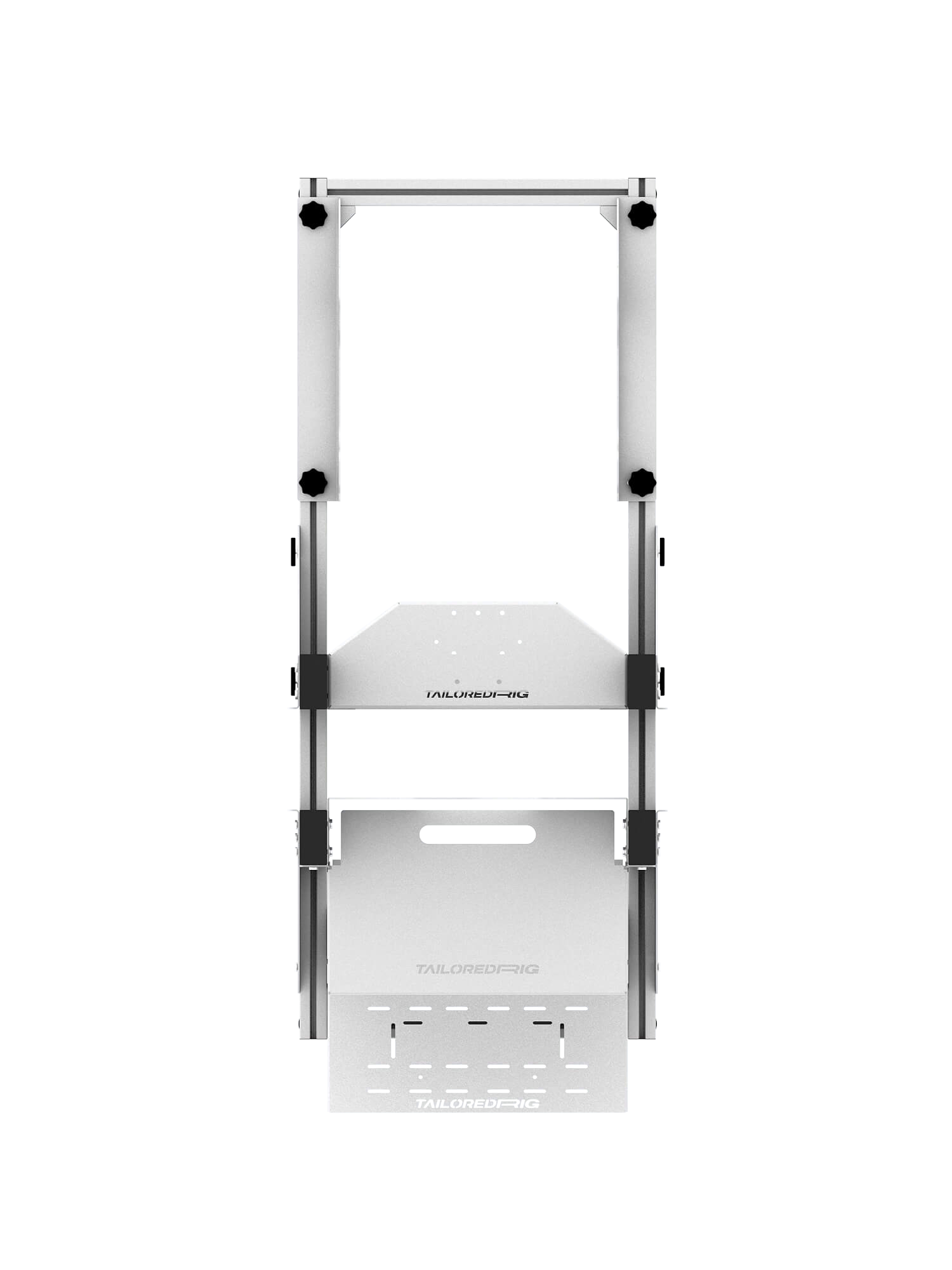 SRR2000 Sim Rig – Draufsicht auf Aufbau & Aluminiumprofile – Farbe Weiß | TailoredRig