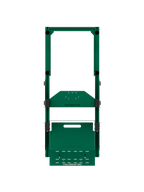 SRR3000 Sim Rig – Draufsicht auf Chassis & Pedalplatte – Farbe Grün | TailoredRig