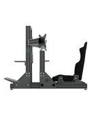 SRR4000 Sim Rig – Seitenansicht mit Triple-Screen-Halterung – Farbe Basalt | TailoredRig