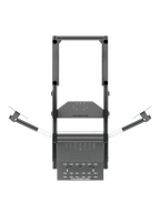 SRR4000 Sim Rig – Draufsicht auf Triple-Screen-Aufbau & Aluminiumrahmen – Farbe Basalt | TailoredRig