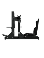 SRR4000 Sim Rig – Seitenansicht mit Triple-Screen-Halterung – Farbe Schwarz | TailoredRig