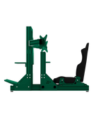 SRR4000 Sim Rig – Seitenansicht mit Triple-Screen-Halterung – Farbe Grün | TailoredRig