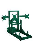 SRR4000 Sim Racing Cockpit – Rückansicht mit Triple-Screen – Farbe Grün | TailoredRig