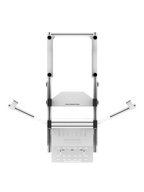 SRR4000 Sim Rig – Draufsicht auf Triple-Screen-Aufbau & Aluminiumrahmen – Farbe Weiß | TailoredRig