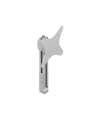 Streaming-Screen-Halterung für Sim Rig – Aluminium-Zubehör, leicht gedrehte Ansicht – Farbe Weiß | TailoredRig