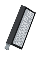 Tastatur-Halterung für Sim Rig – Vorderansicht, leicht gedreht – Farbe Schwarz | TailoredRig