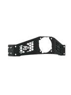 Wheelbase Mount Asetek für Sim Rig – Aluminium-Zubehör, leicht gedrehte Ansicht – Farbe Schwarz | TailoredRig