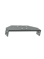 Wheelbase Mount Universal für Sim Rig – Aluminium-Halterung, Vorderansicht leicht gedreht – Farbe Basalt | TailoredRig