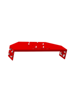 Wheelbase Mount Universal für Sim Rig – Aluminium-Halterung, leicht gedrehte Ansicht – Farbe Rot | TailoredRig